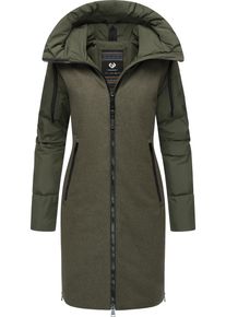 Ragwear Damen Wintermantel "Jumana", grün, modisch, Gr. M, Obermaterial: 100% Polyester, Futter: 100% Polyester, Wattierung: 100% Polyester, Mäntel,