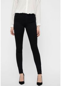 Véro Moda VERO MODA Damen Stretch-Jeans "VMSEVEN SHAPE UP", schwarz, feminin, Gr. XL, unifarben, Denim/Jeans, Obermaterial: 66% Baumwolle, 32% Polyester, 2%