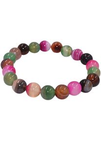 Firetti Damen Armband "Schmuck Geschenk Armschmuck Armkette Edelstein Perlen, Onesize", Stein-Silikon, rosa, Stein, Silikon, Armbänder, Made in