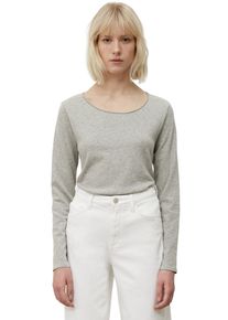 Marc O'Polo Damen Langarmshirt, grau, casual, Gr. S, MARC O'POLO DENIM, Slub, Obermaterial: 100% Baumwolle, Shirts, als tolles Langarm-Basic