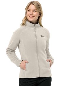 Jack Wolfskin Damen Fleecejacke "MOONRISE FZ W", beige, sportlich, Gr. XL, Fleece, Obermaterial: 100% Polyester, Jacken, mit kurzem
