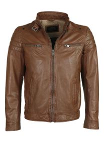 JCC Herren Lederjacke "51280", braun, Gr. 46, Oberstoff: 100% Lammleder / Futter: 100% Polyester, Jacken