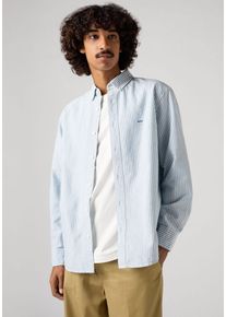 Levi's LEVI'S Herren Langarmhemd "AUTHENTIC BUTTON DOWN", blau, casual, Gr. XL, Web, Obermaterial: 100% Baumwolle, Hemden