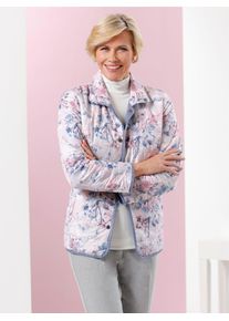 CLASSIC Damen Steppjacke, blau, Gr. 46, unifarben, gemustert, mehrfarbig, 100% Polyester, Wattierung:100% Polyester, Jacken