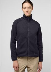 Jack Wolfskin Damen Fleecejacke "KAMINFEUER JKT W", blau, Gr. L, Obermaterial: 100% Polyester; Kontrast: 100% Polyamid ; Futter: 100% Polyester,
