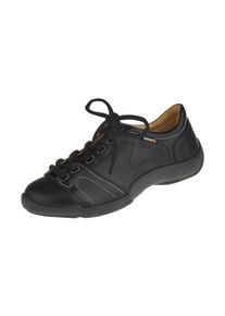 binom Damen Schnürschuh "Mina", Gr. 35, schwarz, Leder, casual, Schuhe, im außergewöhnlichen Design