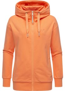 Ragwear Damen Kapuzensweatjacke "Yodis Zip", orange, casual, Gr. S, Sweatware, Obermaterial: 70% Baumwolle, 30% Polyester, Sweatjacken, weicher Damen
