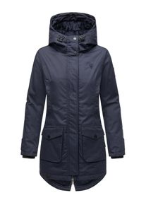 Navahoo Damen Parka "Brinjaa", blau, Basic, Gr. M, Obermaterial: 65% Polyester, 35% Baumwolle, Futter: 100% Polyester, Wattierung: 100% Polyester,