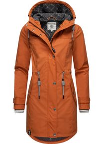 PEAK TIME Damen Regenjacke "L60042", rot, modisch, Gr. XXXL, Obermaterial: 100% Polyurethan, Futter 1: 100% Polyester, Futter 2: 60% Baumwolle, 40%