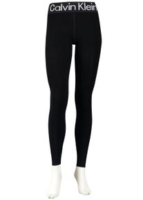 Calvin Klein Damen Leggings, Gr. XL, schwarz, Obermaterial: 60% Baumwolle, 35% Polyamid, 5% Elasthan, modisch, Hosen