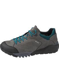 Waldläufer WALDLÄUFER Herren Schnürschuh "H-Fritz", Gr. 6,5, grau, Gummi, Nubukleder, Textil, kontrastfarbene Details, sportlich, Schuhe, Freizeitschuh,