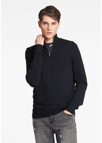LINDBERGH Herren Troyer "LINDBERGH Troyer", blau, Gr. M, Oberstoff: 80% Viskose, 20% Nylon, Pullover