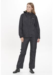 WEATHER REPORT Kinder Regenanzug "Carlene", schwarz, casual, Gr. 48, mehrfarbig, 100% Polyester, Sportanzüge, mit umweltfreundlicher Beschichtung