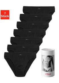 s.Oliver Herren Slip "Herren Unterhose", Gr. M, schwarz, Jersey, Obermaterial: 100% Baumwolle, unifarben, Unterhosen, Wochenration in einer Dose