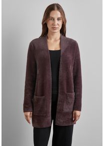 Street One Damen Cardigan, rot, casual, Gr. 36, unifarben, Stoff, 83% Polyamid, 9% Polyacryl, 8% Baumwolle, Strickjacken, aus softem Materialmix