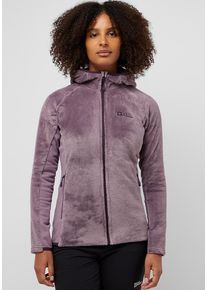 Jack Wolfskin Damen Fleecejacke "ROTWAND HOODED FZ W", lila, Gr. XS, Hauptmaterial: 100% Polyester, Jacken