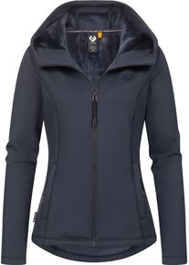 Ragwear Damen Kapuzensweatjacke "Lyshka", blau, sportlich, Gr. L, Sweatware, Material: 95% Polyester, 5% Elasthan, Sweatjacken, Sportliche weiche und