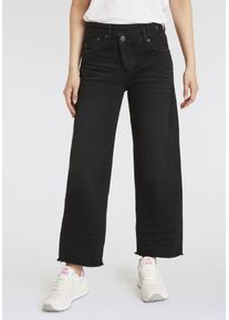 Herrlicher Damen Straight-Jeans "Mäze Sailor Recycled Denim Black Stretch", schwarz, casual, Gr. 30, unifarben, Denim/Jeans, Obermaterial: 99%