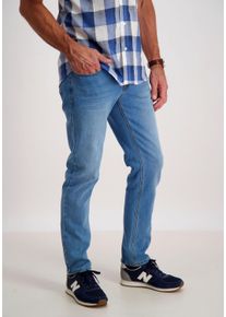 Bison Herren 5-Pocket-Jeans "Bison Jeans", blau, Gr. 38, Oberstoff: 75% Baumwolle, 23, 5% Polyester, 1, 5% Elasthan, Jeans