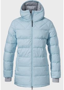 Schöffel SCHÖFFEL Damen Parka "Insulated Parka Boston L", blau, modisch, Gr. 42, Oberstoff : Aussenseite: 100% Polyester (Membran: Polyurethan) Futter : 100%