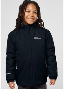 Jack Wolfskin Kinder Outdoorjacke "BLOCKY JACKET K", blau, Gr. 128, Hauptmaterial: 100% Polyester; Kontrast: 100% Polyester; Futter: 100% Polyester