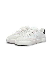 Damen Plateausneaker "CLASSIC CUPSOLE LOW MG MIX", Calvin Klein Jeans, Gr. 40, schwarz-weiß, Leder, Lederimitat, sportlich, Schuhe, Schnürschuh,