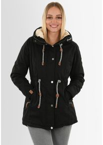 Navahoo Damen Winterjacke "Ireliaa", schwarz, Gr. XXL, Obermaterial: 100% Baumwolle; Innenmaterial: 100% Polyester; Futter: 100% Polyester, Jacken,