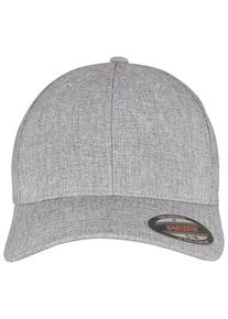 Flexfit Damen Flex Cap "Flexfit Unisex Flexfit HEATHERLIGHT CAP", grau, casual, Gr. L, unifarben, 55% Polyester, 43% Viskose, 2% Elasthan, Caps