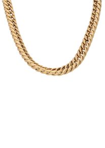Firetti Damen Goldkette "Schmuck Geschenk Gold 375 Halsschmuck Halskette Goldkette Panzerkette", Gelbgold 375, L: 45cm B: 7,5mm, gold, Gelbgold 375,