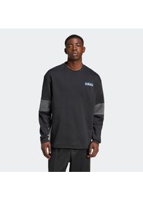 Herren Sweatshirt "ADIBREAK CREW", schwarz, sportlich, Gr. L, adidas originals, Obermaterial: 70% Baumwolle, 30% Polyester, Sweatshirts