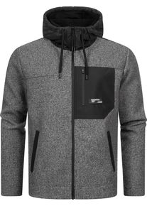 Ragwear Herren Fleecejacke "Brodney", grau, sportlich, Gr. XXXL, Fleece, Material: 100% Polyester, Jacken, Stylische Herren Übergangsjacke mit