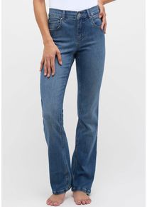 Angels Damen Bootcut-Jeans "LENI", blau, casual, Gr. 48, Denim/Jeans, Obermaterial: 92% Baumwolle, 6% Polyester, 2% Elasthan, Jeans