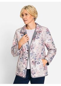 CLASSIC Damen Steppjacke, grau, Gr. 40, unifarben, gemustert, mehrfarbig, 100% Polyester, Wattierung:100% Polyester, Jacken