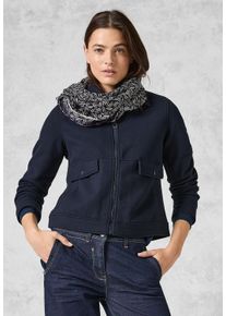Cecil Damen Loop, grau, casual, bedruckt, Stoff, 100% Modal, Modetücher, mit grafischem Muster