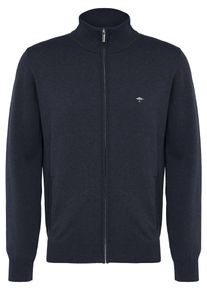 Fynch-Hatton Herren Strickjacke, blau, casual, Gr. XXXL, unifarben, Strick, Obermaterial: 100% Baumwolle, Strickjacken, mir Reißversschluss und