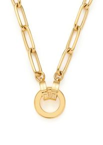 Leonardo Damen Charm-Kette "Estrella Clip&Mix, 019746, 021614", 45, Edelstahl, L: 46,5cm B: 5mm, gold, Edelstahl, B:5mm, Halsketten