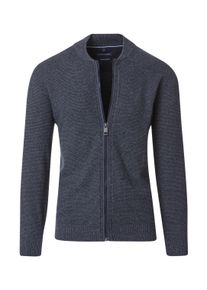 Casamoda Herren Strickjacke "Casamoda Strickjacke uni", blau, Gr. M, 100% Baumwolle, Strickjacken