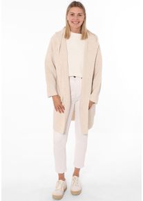 Zwillingsherz Damen Strickjacke, beige, modisch, unifarben, Strick, Obermaterial: 60% Polyacryl, 20% Polyester, 15% Wolle, 5% Alpaka, Strickjacken,