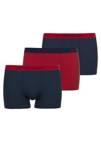 Tom Tailor Herren Boxershorts, Gr. 7, rot, Single Jersey, Obermaterial: 95% Baumwolle, 5% Elasthan, unifarben, Unterhosen, mit Logobund