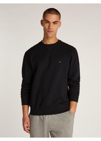 Tommy Hilfiger Herren Sweatshirt "ESSENTIAL FLEECE CREWNECK", schwarz, casual, Gr. M, unifarben, Sweatware, Obermaterial: 60% Baumwolle, 40%