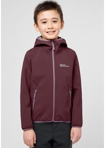 Jack Wolfskin Kinder Softshelljacke "FOURWINDS JACKET KIDS", lila, Gr. 152, Hauptmaterial: 100% Polyester (recycled); Futter: 100% Polyester