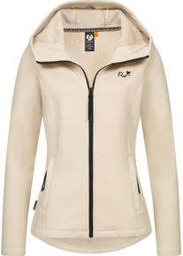 Ragwear Damen Kapuzensweatjacke "Lyshka", beige, sportlich, Gr. XXXL, Sweatware, Material: 95% Polyester, 5% Elasthan, Sweatjacken, Sportliche weiche