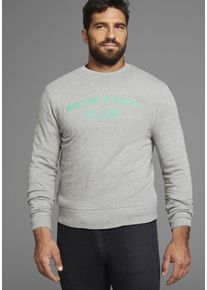 Bruno Banani Herren Sweatshirt, grau, casual, Gr. M, meliert, Obermaterial: 85% Baumwolle, 15% Viskose, Sweatshirts, mit Logoprint - NEUE KOLLEKTION
