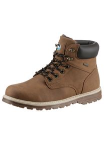 Polarino Herren Winterstiefel "Trelleborg", Gr. 39, braun, Lederimitat, casual, Schuhe, Schnürstiefel, Winterboots mit wasserabweisender TEX-Membrane