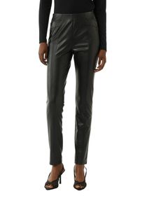 comma, COMMA Damen 7/8-Leggings, schwarz, casual, Gr. 38, unifarben, Obermaterial: 95% Polyester, 5% Elasthan, Hosen, aus Lederimitat