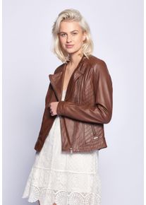 Maze Damen Lederjacke "Sally", braun, Gr. XXXL, Obermaterial: 100% Lammleder / Futter: 100% Polyester, Jacken