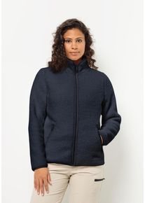 Jack Wolfskin Damen Fleecejacke "HIGH CURL JACKET W", blau, Gr. S, Hauptmaterial: 100% Polyester; Futter: 100% Polyester (recycled), Jacken