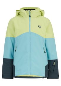 Ziener Kinder Skijacke "AMAJA", gelb, Gr. 128, Obermaterial alle Farben außer lime light: 100% Polyester, Obermaterial Farbe lime light: 1. 100%