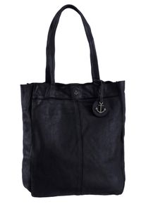 Harbour 2nd Damen Shopper "Elbe 1", blau, Leder, Taschen, aus Leder mit typischen Marken-Anker-Label und Schmuckanhänger