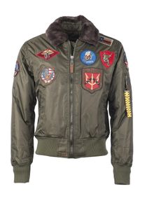 Top Gun Herren Bomberjacke "TG20192047", grün, Gr. XXXL, Obermaterial: 100% Nylon / Innenfutter: 100% Polyester / Strick: 100% Polyester, Jacken